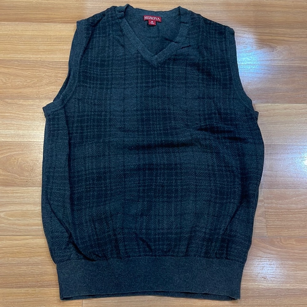Merona v-neck plaid sweater vest
